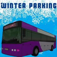 Bus winter parking - 3D game screenshot 12