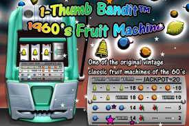 Thumb Bandit 1960s  Fruit Machine screenshot 1