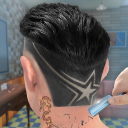 Barbería peluquería pelo loco esqueje juegos 3D Icon