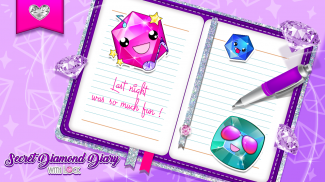 Secret Diamond Diary with Lock screenshot 4