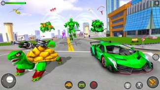 Turtle Robot Animal Rescue – Robot Car Transform screenshot 1
