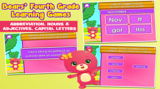 Fourth Grade Games: Learning with the Bears screenshot 0