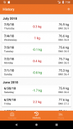 Weight Tracker screenshot 1