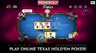 MONOPOLY Poker - Le Texas Holdem en ligne Officiel screenshot 0