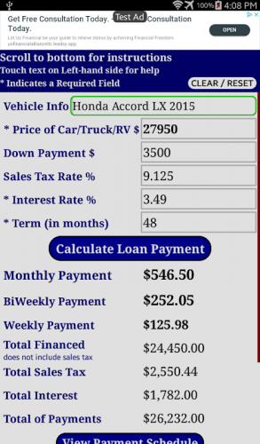 Loan calculator car Car Loan