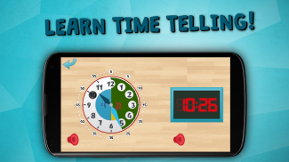 Learn to tell time, kids clock screenshot 0