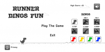 Runner Dinos Fun screenshot 0