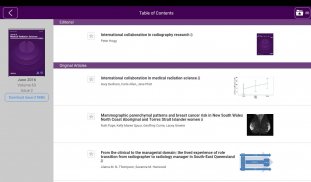 Jnl of Medical Radiation Sci screenshot 1