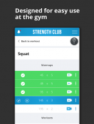 Strength Club - Intermediate Training App screenshot 7