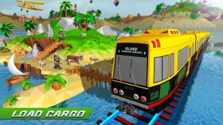 Island Train Cargo Transport Simulator 2020 screenshot 1