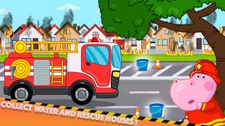 Fireman Hippo: City Hero screenshot 1