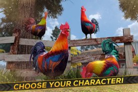 Wild Rooster Run - Frenzy Chicken Farm Race screenshot 2
