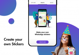Stickify: Cari & Cipta Pelekat untuk WhatsApp screenshot 1