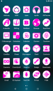 Inverted White and Pink Icon Pack Free screenshot 7