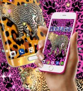 Gepardleoparddruck Live Wallpaper screenshot 6