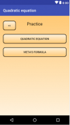 Math. Quadratic equation screenshot 1