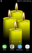 Yellow Candles Live Wallpaper screenshot 1