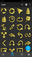 New HD Gold Iconpack theme Pro screenshot 2