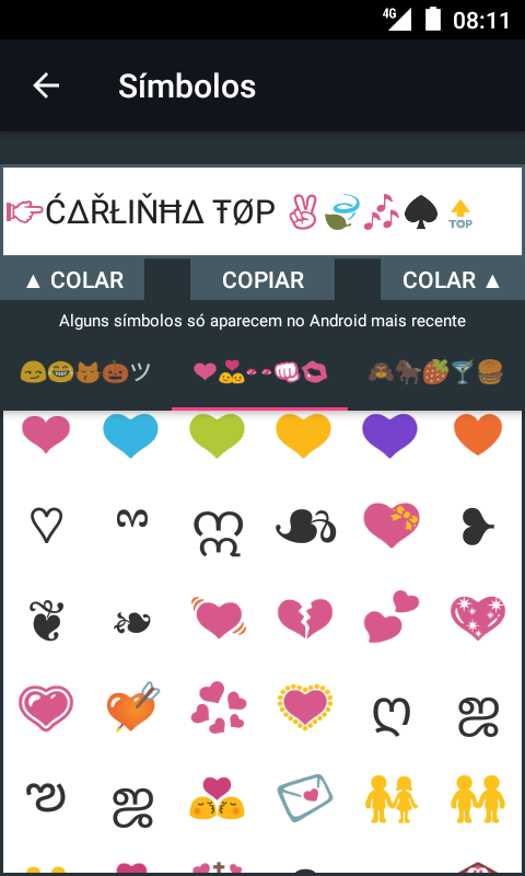 Download do APK de Símbolos e Letras Para Nomes para Android