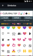 Letras diferentes, símbolos, emojis, decorações screenshot 1