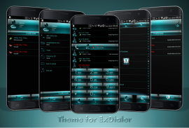 Dialer Dusk AquaGreen Theme screenshot 4