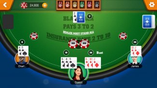 blackjack 21 : Vegas casino free card games screenshot 6