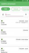 Additifs alimentaires screenshot 4
