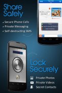 Messaggi privati + Chiamate private sicure screenshot 0