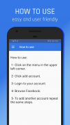 fPlus: Multiple Accounts for Facebook screenshot 1