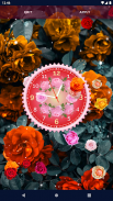 Rose Clock 4K Live Wallpaper screenshot 2
