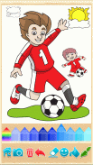 Jogo de livro de colorir Futebol screenshot 2