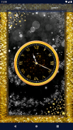 Black Clock Live Wallpaper screenshot 0