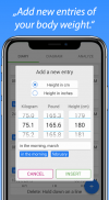 Body Weight Diary screenshot 0