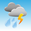 Thunderstorm- weather warnings Icon