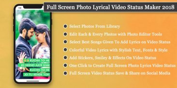 Full Screen Video Status Maker screenshot 1