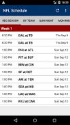 2024 Football Schedule (NFL) screenshot 0