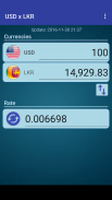 US Dollar to Sri Lanka Rupee screenshot 1