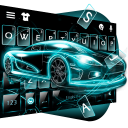 Neon Tech Car Keyboard Theme