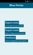 Blue Notes: Minimal Notepad screenshot 2