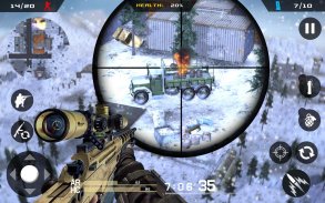 Kış Dağında Keskin Nişancı - silah oyunları screenshot 2