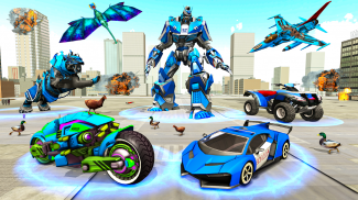Police Tiger Robot Car Game 3d screenshot 6