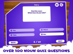 English Grammar Noun Quiz Game - English Nouns App screenshot 3