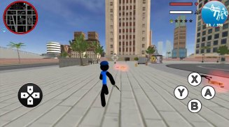 Grand Police Stickman Rope Hero Vegas Gangstar screenshot 1