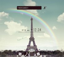 Wallpaper Rainbow Eiffel Theme screenshot 2