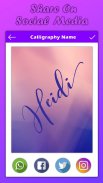 Calligraphy Stylish Name Art - Focus n Filters screenshot 2