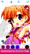 Anime Manga Pixel Art Coloring screenshot 1