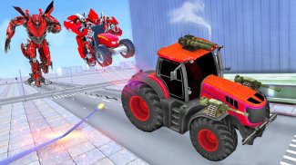 Flying Robot Tractor Transforms Games screenshot 0