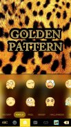 Golden Pattern Kika Keyboard screenshot 6