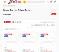 Vital Spares - Buy & Sell Auto Parts Online screenshot 1