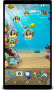 Bubble photo live wallpaper with aquarium screenshot 4